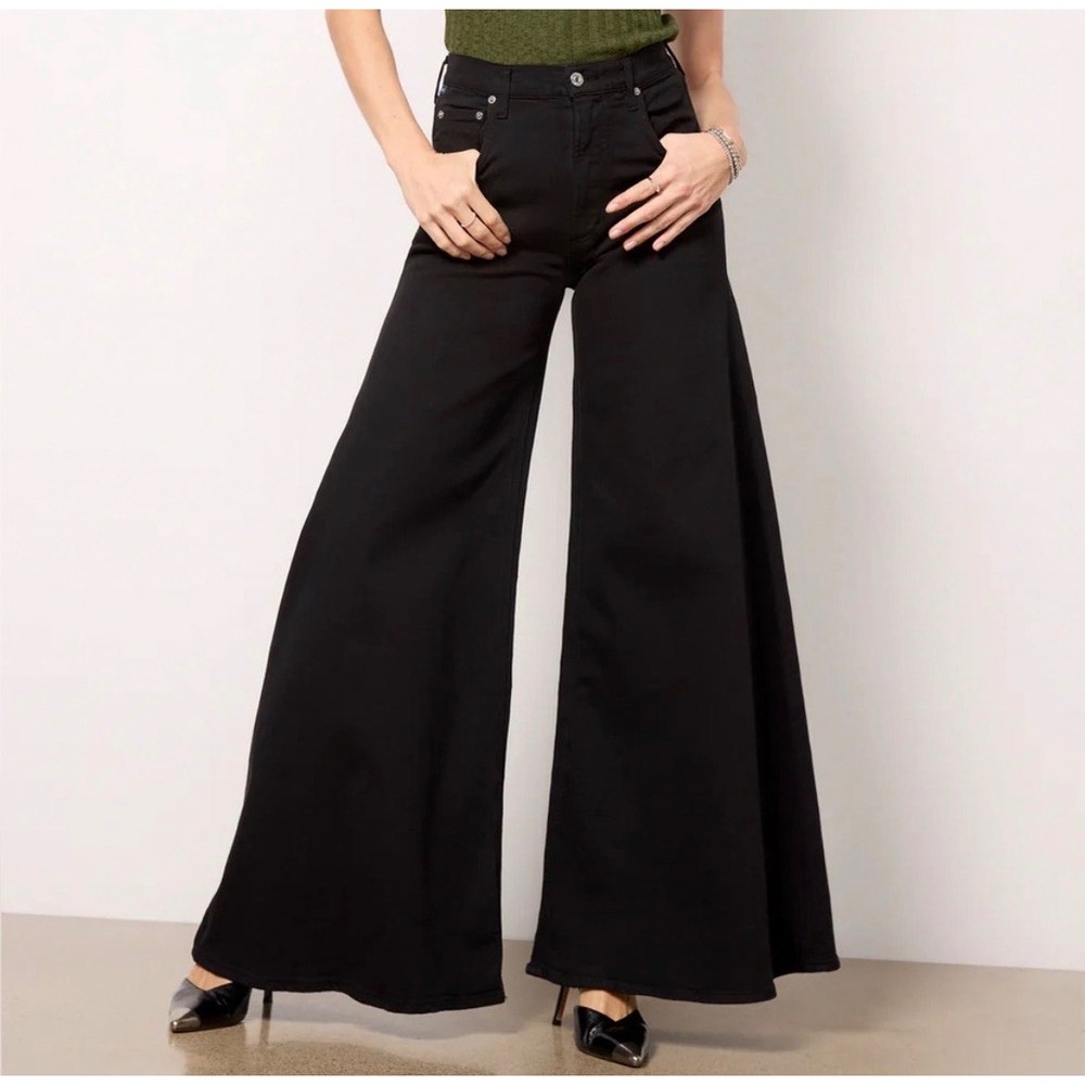 Citizens of Humanity Amari Petite Ultra Jean Black Currant Wide Leg 28P 22041752
